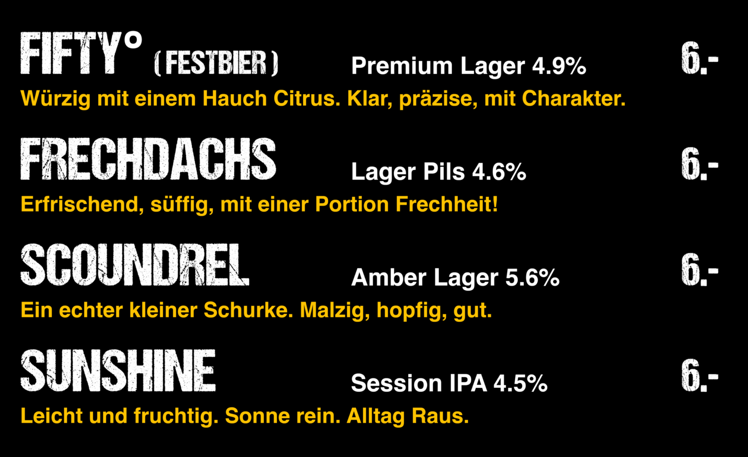 Getränkekarte Bier1