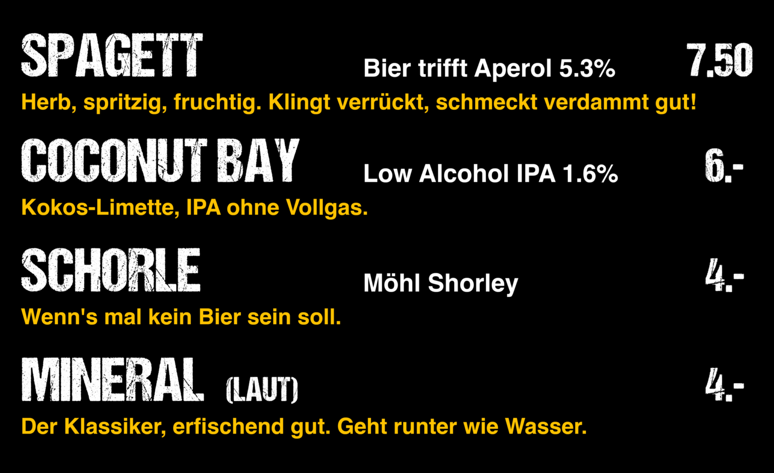 Getränkekarte Bier2